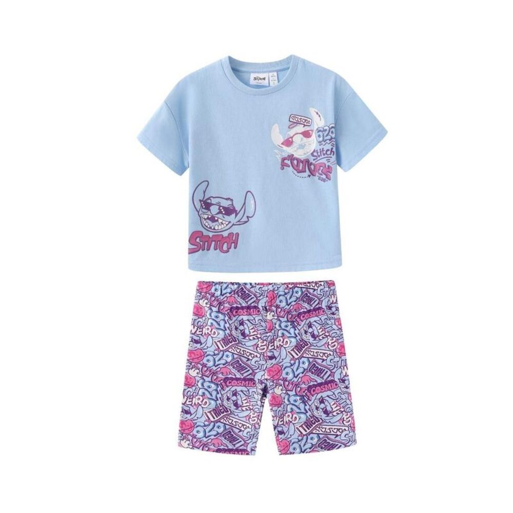 Lilo & Stitch Childrens/Kids Stitch Top & Bottom Set / Vibrant